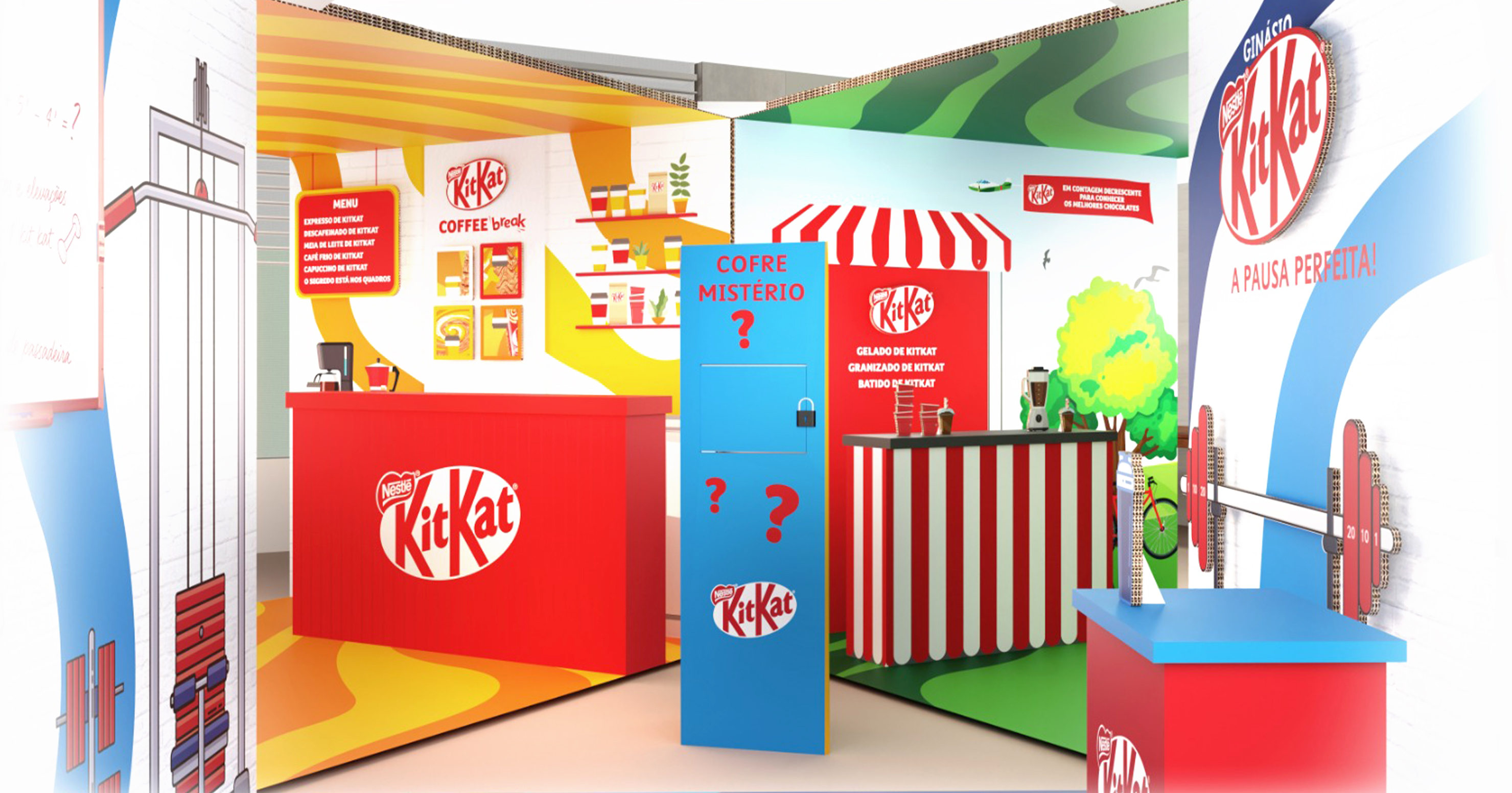 KitKat escape room installation overview